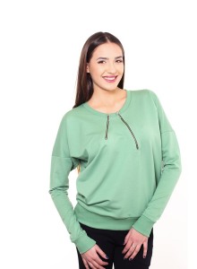 Bluze me madhësi standarde me patenta - Gjelbërt